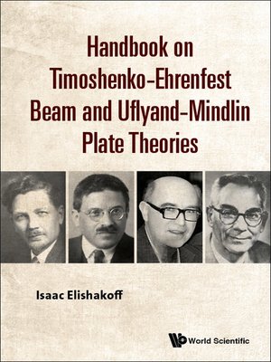 cover image of Handbook On Timoshenko-ehrenfest Beam and Uflyand- Mindlin Plate Theories